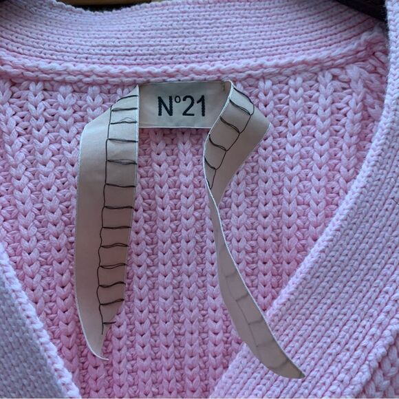 NWT No. 21 Cropped Pink Cardigan Medium - Picture 5 of 9